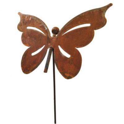 kovový zápich motýl velký