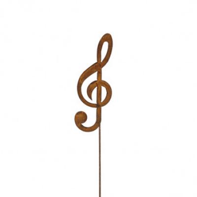 kovový zápich houslový klíč