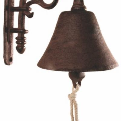 venkovní litinový zvon s volutkou